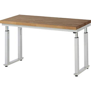 Elektrisch höhenverstellbarer Arbeitstisch, Breite 150 cm, Tiefe 70 cm, Höhe 114 cm,  Schublade(n), Platte: Buche-Riegel