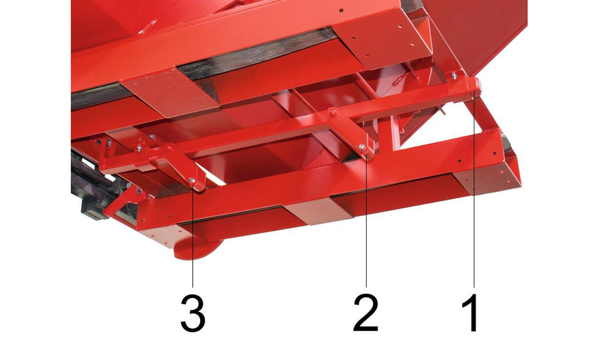 Muldenkippbehälter, automatisch - Volumen 900 l - Tragkraft 1.000 kg - 865 x 1.570 x 1.485 mm (HxBxT) - verzinkt