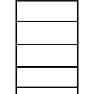 Reifenregal, Felgenregal, Grundfeld, verzinkt, 5 Lagerebenen, Fachlast 250 kg, BxTxH 1695x300x2500 mm
