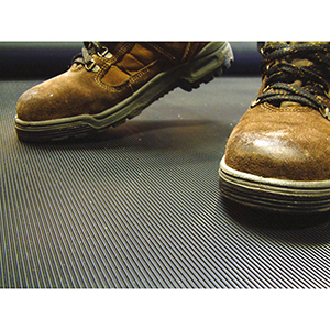 Arbeitsplatzmatte, Gummiriefenläufer