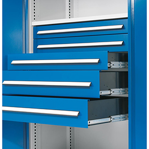 Schubladeneinteilungsset, verzinkt, für Schubladen BxH 1000x175 mm