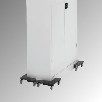 Möbelroller, Fetra - Eckenroller - 4 Stück - 150 kg/Stk. - m. Antirutsch-Auflage - anthrazitgrau