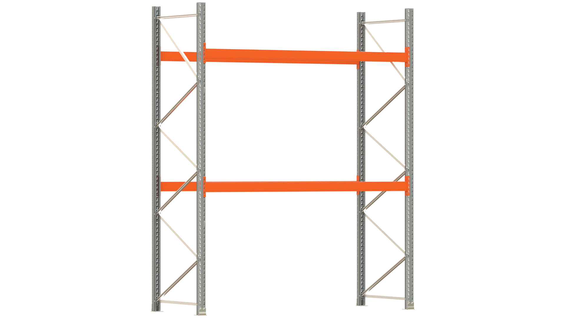 Palettenregal ARTUS - Breite 287 cm - Höhe 350 cm - Tiefe 110 cm - Fachlast 2000 kg - 9 Palettenstellplätze