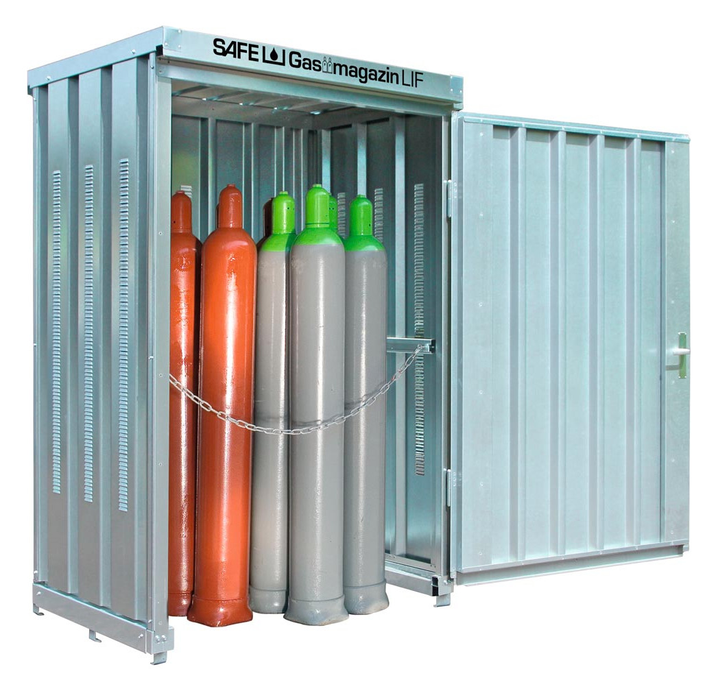 Gasflaschenlager, Gasflaschencontainer, Safe-Gasmagazin