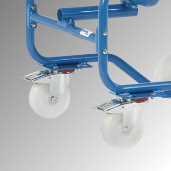 Fetra - Fasskipper für 200 l Fässer - Tragkraft 250 kg - fahrbar - Hebelstange - Stahlrollen