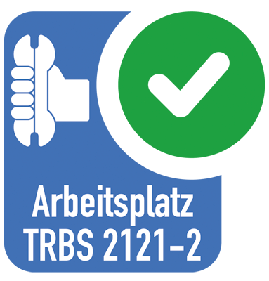 Plattformleiter mit klappbarem Handlauf, Podesthöhe 1740 mm, 7 Stufen