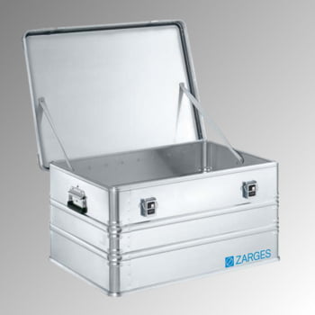 ZARGES Universalkiste K 470, Lagerbox, Alu Kiste - Volumen 157 l - Höhe 410 mm - Breite 800 mm - Tiefe 600 mm - Aluminiumkiste