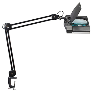 Schreibtischlampe, LED-Lupenleuchte, 3 Dioptrien, 1,75-fache Vergrößerung, 108 LEDs, Höhe 420 mm