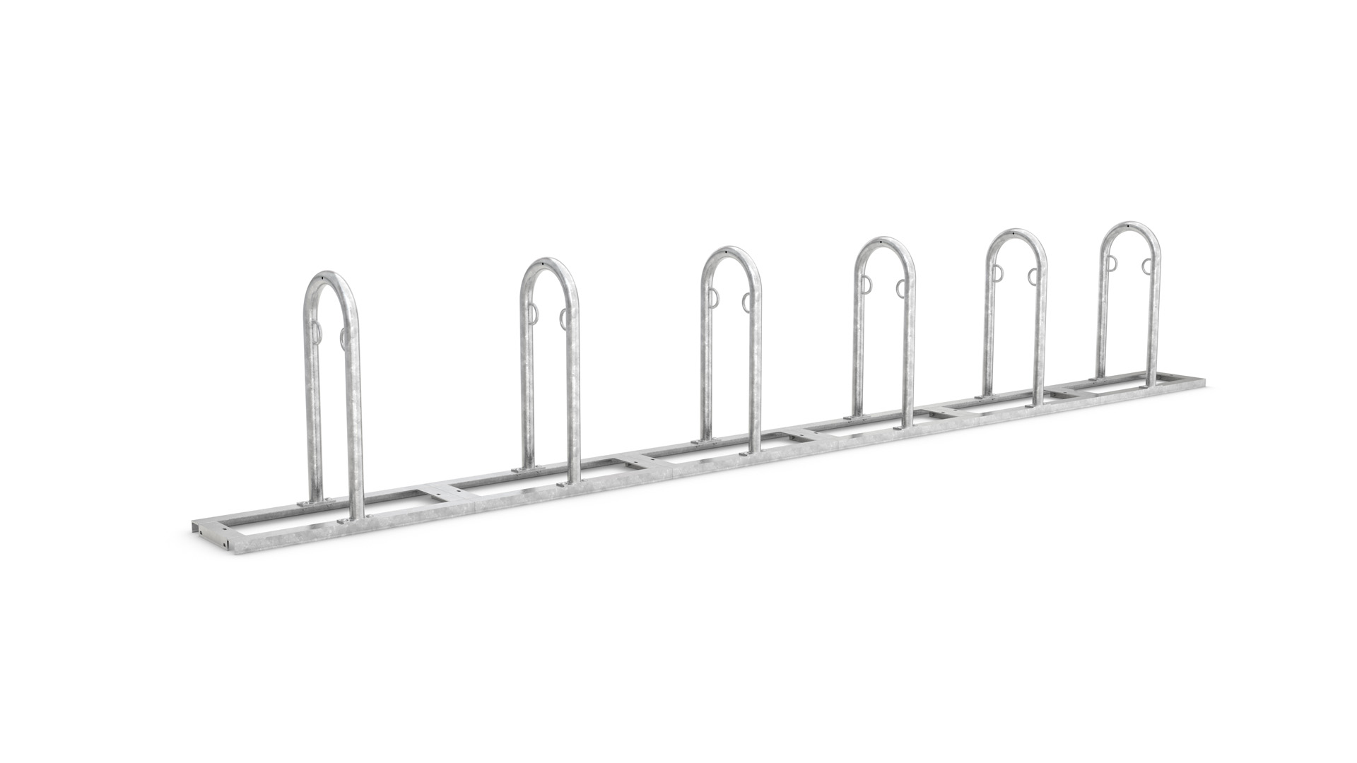 Fahrradbügel, Anlehnbügel - für 12 Fahrräder - Breite: 510 cm - verzinkt
