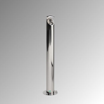 Aschersäule aus poliertem Edelstahl