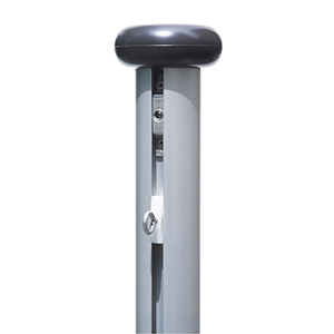 Fahnenmast, innenliegende Hißvorrichtung, Durchm. 75 mm, Höhe über Flur 7 m, inkl. Bodenhalterung