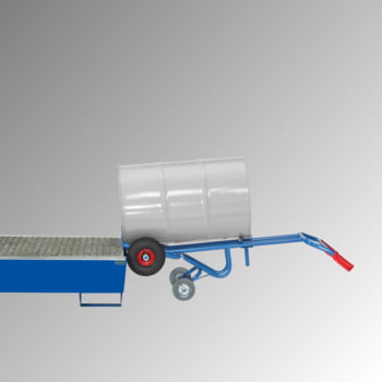 Fetra - Fasskarre für 200 l Fässer - 300 kg Traglast - 2 Stützräder - Luftbereifung