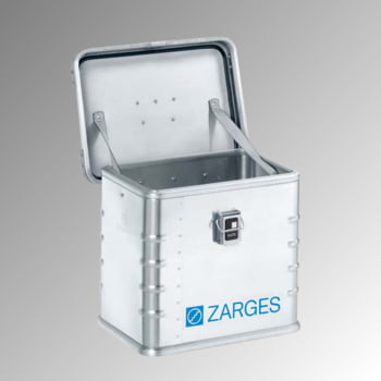 ZARGES Universalkiste K 470 - 27 l, Lagerbox, Alu Kiste - Höhe 340 mm - Breite 400 mm - Tiefe 300 mm - Aluminiumkiste