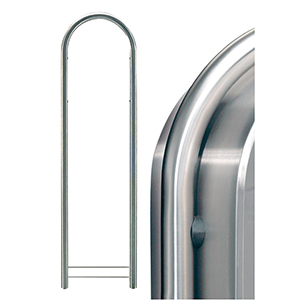 Ständer zu Briefkästen aus Edelstahl V2A