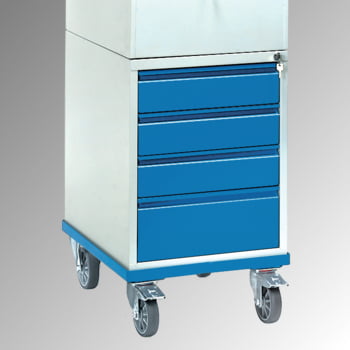 Fetra - Rollpult m. Schreibpultaufsatz - (BxT) 550 x 650 mm - 4 Schubladen