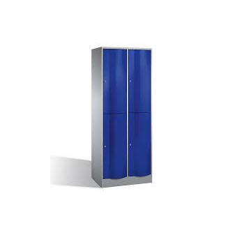 Schließfachschrank, Breite 77 cm, Höhe 195 cm, Tiefe 54 cm, 4 Fächer