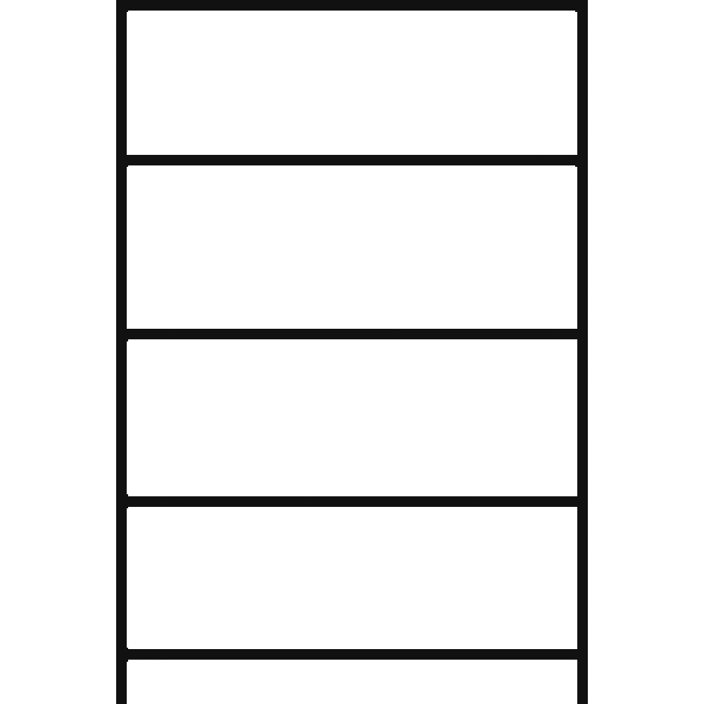 Kleingebinderegal mit 5 Gitterrostböden und 1 Auffangwanne RAL 5015