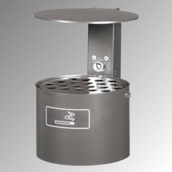 Wandaschenbecher, Aschenbecher - mit Haube