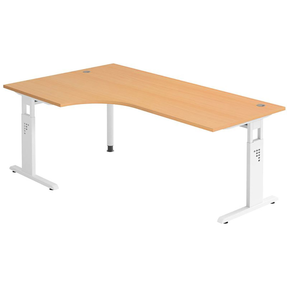 Eckschreibtisch, höhenverstellbar