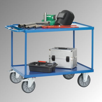 Fetra - Tischwagen - Tragkraft 500 kg - Ladefläche 500 x 850 mm - WG - 2 Etagen Stahlblech