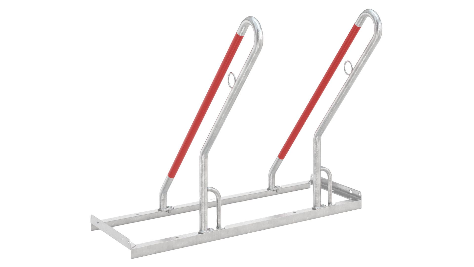 Fahrradbügel, Anlehnbügel - für 2 Fahrräder - Breite: 100 cm - verzinkt