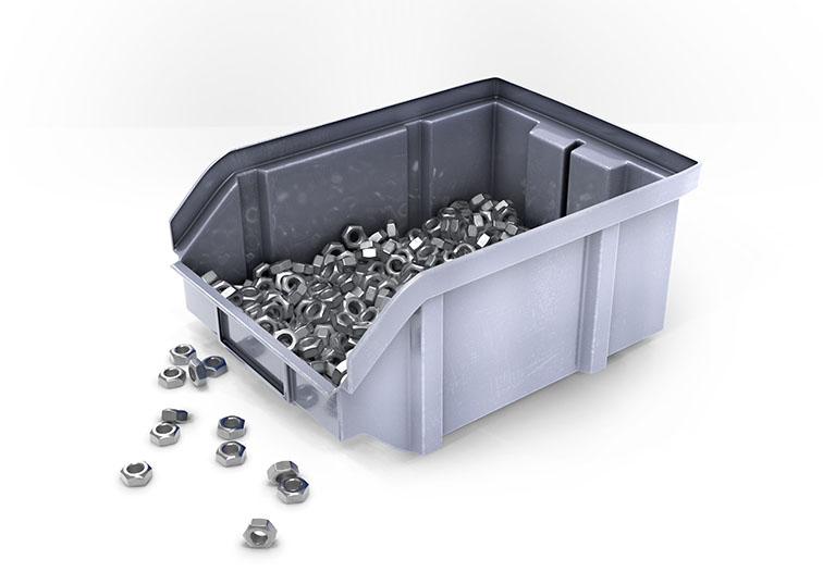 Sichtlagerkästen aus Stahlblech