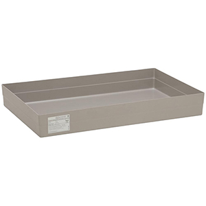 Auffangwanne aus GFK, für Europaletten, ohne Gitterost, mit Arretierungsnocken, Auffangvolumen 150 l, BxTxH 800x1200x208 mm