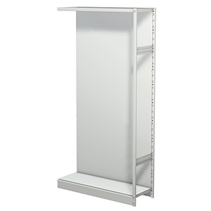 Aktenregal, Büroregal - Steckregal mit Rückwand